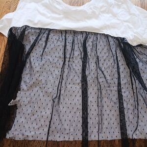 Zara White Boxy Short Sleeve Top